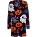 ToddlBy Halloween Costumes Buttonless Floral Print Medium Length Thin Cardigan Casual Cardigan Loose Knit Cardigan Dark Blue Small - Buy Online on GoSupps.com