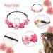 Qazuwa Flower Hair Wreaths - 6-Piece Flower Crown Set for Weddings Beach & Photo Shoots | Perfect Hair Accessories for Girls - Buy Online on GoSupps.com
