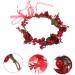 Abaodam 1pc Christmas Wreath Christmas Decore Hair Tie Bridal Headdress Girl Hair Decor Grace Bride Pine - Buy Online on GoSupps.com