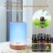 300ml Aroma Diffuser & Essential Oil Set - Quiet Ultrasonic Humidifier with 6 Premium Oils 7 Color LED Aromatherapy for Office Yoga Spa - Waterless Auto Shutoff - Buy Online on GoSupps.com