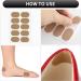 Sibba 120 Pcs Waterproof Moleskin Blister Prevention Patches for Feet - Adhesive Foam Bandages for Chafing, High-Heeled Sticker - Buy Online on GoSupps.com