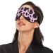 Haskirky Light Blocking Eye Mask - Adjustable Breathable Comfort for Business Travel, Yoga, Meditation - Pink Cow Print - Buy Online on GoSupps.com