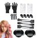 Hair Dye Brush and Bowl Set Hair Dye Accessory Set - Hair Dye Set Mixing Bowl | 20-Piece Hair Dye Set Dye Brush and Bowl Set Hair Dye Cape with Ear Protection Hair Dye Tools
