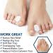 PrettSole Silicone Toe Separators - 6 Pairs, 1/2 Thick, Bunion Relief Pads for Big Toe Alignment and Pain Relief - Buy Online on GoSupps.com