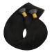 Moresoo Real Hair I Tip Extensions | Natural Black Keratin Bondings | 20 Inch Hot Fusion Hair Extensions for Thin Hair - 40g/50s - Buy Online on GoSupps.com