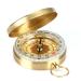 Compass outdoor waterproof compass compass hiking portable with luminous jacks for camping hiking and outdoor activities (golden)