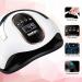 HanKeer 168W UV LED Nail Lamp for Quick-Dry Gel Polish | 4 Timer Settings, Portable Handle, Professional Acrylic UV Light | Small Black/White-2 - Buy Online on GoSupps.com