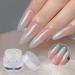 Poudre chrom e blanche scintillante pour manucure effet miroir - Buy Online on GoSupps.com