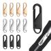 12 pieces of zipper Zipper 35 * 10mm metal zipper pull repair set universal zipper trailer for repair for jackets pockets luggage wallet (3 colors)