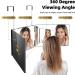 GLDDAO 3 Way Mirror for Self Hair Cutting - 360 Trifold Barber Mirrors for Hair Coloring, Braiding, DIY Haircuts - Perfect Gift for Men and Women - Black - Buy Online on GoSupps.com
