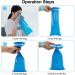 Harewu 10 Pcs 1000ml Disposable Vomit Bags for Morning Sickness - Blue (10pc) - Buy Online on GoSupps.com