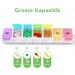 7-Day Rainbow Pill Organizer - Weekly Medication Box & Tablet Storage for Easy Management - Buy Online on GoSupps.com