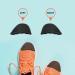 UamGlsob Shoe Filler Inserts - 3 Pairs Toe Cushion Insoles for Loose Shoes Half-Size Adjusters for Sneakers Heels Flats & Boots (Black) - Fit Any Shoe Perfectly - Buy Online on GoSupps.com