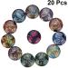 Artibetter 20pcs Glass Gemstones - Old Glass Cabochons for Necklace Making Jewelry Beads & Mosaic Tiles - Size 6 - Buy Online on GoSupps.com