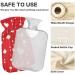 Valentine's Day Heart BAP Free Hot Water Bottle 2L - Large Pain Relief Bag with Cover for Bed & Comfort - Buy Online on GoSupps.com