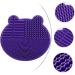 Ipetboom 2 1 Makeup Brush Cleaning Pad Scrubber Silicone Makeup Brush Silicone Holder 2 in 1 Brush Cleaner Pad Makeup Brush Holder Brush Storage Holder Silicone Brush Cleaner 11X10cm Purple - Buy Online on GoSupps.com