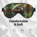 Chameleon Unisex Sleep Eye Mask - Soft Comfort Music Print Cover for Travel Yoga & Shift Work - Black - Buy Online on GoSupps.com