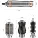 Interchangeable Hot Air Brush & Hair Dryer Brush - 3-in-1 Volumizer & Styler for Drying Combing & Straightening - Gray - Buy Online on GoSupps.com