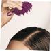 Kombiiuda ArtFakt Scalpoos Shampoo Brush - Soft Scalp Massager for Hair Peeling & Cleaning | Purple Pebble Gel 12x7.8x3.6cm - Buy Online on GoSupps.com