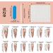 NICENEEDED Long Almond Press on Nails Nude Fake Nails Black Line Full Cover False Nails with Deisgns Glossy Acrylic Stiletto Nails Glue on Nails for Women Girls Nails Art - Buy Online on GoSupps.com