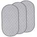 Soonhua 3 x wrap documents quilted super soft bamboo cotton changing pad waterproof washable reusable for home travel and outside gray-oval