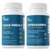 Dr. Tobias Vegan Omega 3 Algae Oil and Ashwagandha Capsules Supports Resilience Immune Health and Overall Wellness Non-GMO Vegan