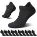 NUOZA 10 Pairs Sneaker Socks Men Women Cotton Black White Grey Short Ankle Socks Unisex 43-46 10*Black-209