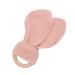 Shop Baby Teeth Wooden Ring | Soothing Bite Ring with Rabbit Ears Design | Safe Cotton Gauze - Peach Beige - Buy Online on GoSupps.com