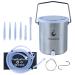 TopQuaFocus Stainless Steel Enema Bucket Kit for Colon Cleansing Reuseable Enema kit - Suitable for Coffee Water and Gerson Therapy Oganic Home Coffee Enemas 2 Qt