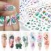 Women DIY Decals Stylish Leaves Nail Sticker Manicure Tool Slider Nail Art Decoration(style16) - Buy Online on GoSupps.com