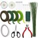 Floral Arrangement Kit 17 Pieces Flower Tools Include Floral Wire Cutter Scissor Floral Tape 22 Gauge Paddle Wire 26 Gauge Stem Wire Pearl Corsage Pin Bouquet Wrap Florist shears