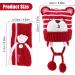 GLAITC Baby Winter Hat with Scarf | Newborn to Toddler 6-24 Months | Soft & Warm Beanie Cap | Unisex | Red - Buy Online on GoSupps.com