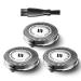 uijino Norelco Replacement Heads SH30 for Philips Norelco Shaver 2300 3800 Series 3000 2000 1000 and S738 S1211 S1560 Click and Style 3Packs ComfortCut Shaving Heads with Durable Sharp Blade 3 Packs