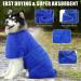 Dolahovy Dog Bathrobe Towel - Super Absorbent Microfiber Drying Coat for Small Medium & Large Dogs | Fast Drying Bathroom Robe in Blue - Buy Online on GoSupps.com