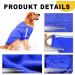 Voarge Dog Warm Hoodies Coat Winter Clothing Large Dog Button Design Dog Hoodie Dog Jumper Large Dogs Dog Coat (Blue 3XL) 3XL blue - Buy Online on GoSupps.com