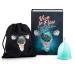 Period Cup - Best Reusable Menstrual Cups for Women Period Care - Premium Medical Grade Soft Silicone - Comfortable Fun Designs - Up to 12 Hours Protection - Leak Free (Size A)