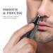 OBJECTIVE Portable painless eyebrow and facial hair trimmer for men women battery powered IPX7 double edge blades for easy cleaning Nose hair trimmer - Buy Online on GoSupps.com