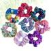 Lurrose 8pcs Glitter Scrunchies - Colorful Ponytail Holders for Women Girls Teens & Kids | Best Hair Accessories - International Shipping Available - Buy Online on GoSupps.com