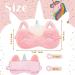 SATINIOR 8Pc Cute Unicorn Sleeping Masks for Kids - Soft Plush Blindfold Eyeshade in Assorted Colors for Travel, Nap, Lunch Break, and Party - Pack of 1 - Buy Online on GoSupps.com