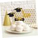 12Pcs Graduation Cupcake Toppers Glitter Cake Toppers Class of 2024 Congrats Grad Cap Diploma Cupcake Picks for Graduation Party Decorations -Golden Black - Buy Online on GoSupps.com