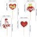 Keaziu 24 Pack Happy Valentine's Day Cupcake Toppers I Love You Heart Cupcake Picks Love Cupcake Toppers for Wedding Proposal Engagement Bridal Shower Sweet Love Theme Party Cake Decoration Red 4 - Buy Online on GoSupps.com