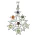 Harmonize Brass Star of David Pendant 7 Chakra Balancing Therapy Reiki Healing Crystel Spiritual Amulet