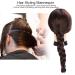 Premium Hairdresser Training Head - High-Temperature Fiber for Cutting Weaving Dyeing | Dark Brown Makeup Practice Doll - Buy Online on GoSupps.com
