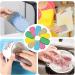 10-Piece MIS.MOON Double-Sided Microfiber Kitchen Sponges - Reusable Cleaning Sponges for Dishes & Pots - 5 Colors - Buy Online on GoSupps.com