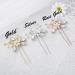 Catery Pearl Crystal Wedding Hair Pins Bridal Hair Pieces - Pack of 2, Silver Accessories for Women - Buy Online on GoSupps.com
