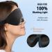 3D Contoured Sleep Mask for Men and Women - 100% Light Blocking Blindfold for Side Sleepers - Soft Comfort Eye Shade for Night Shift, Travel, Yoga, Nap - Buy Online on GoSupps.com