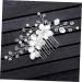 minkissy Wedding Headpiece Bridal Headdress wedding headgear rhinestones pearl flower comb white accessories Pearl Rhinestone Hair Comb Wedding dress Wedding Hair Comb - Buy Online on GoSupps.com