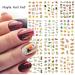 Cartoon Golden Leaves Abstract Face Animal Autumn Maple Leaf Water transfor Decals Nail Stickers(BN1921-1932) - Buy Online on GoSupps.com