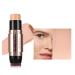 Double-headed highlighter and contour stick natural three-dimensional shadow nose shadow concealer makeup(03)