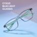 Buy Cyxus Square Blue Light Blocking Glasses for Men & Women | TR90 Frame Anti Eye Strain UV400 Protection Model 8188 Grey - Shop Now - Buy Online on GoSupps.com